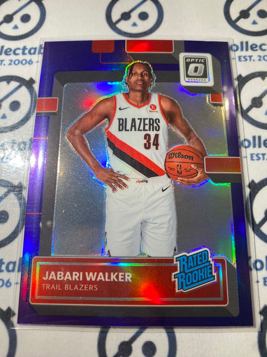 2022-23 NBA Optic Jabari Parker Rated Rookie RC Purple Prizm #242 Blazers