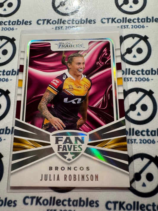 2025 NRL Traders Fan Faves FF 03 / 51 Broncos Julia Robinson