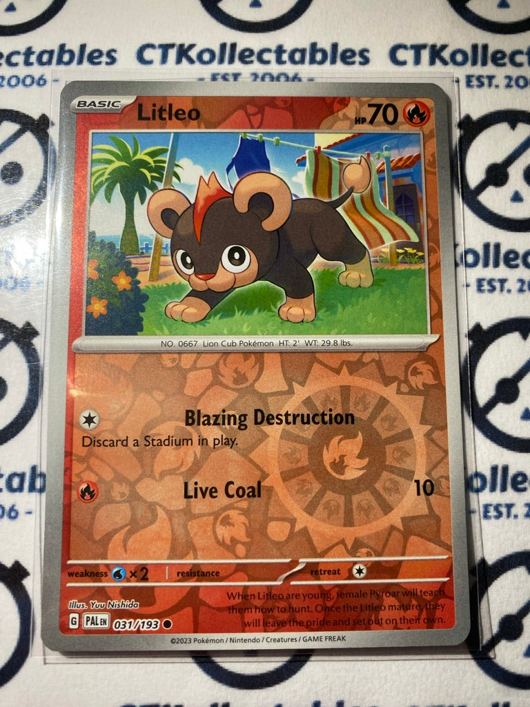 Litleo Reverse Holo #031/193 2023 Paldea Evolved Pokemon Card