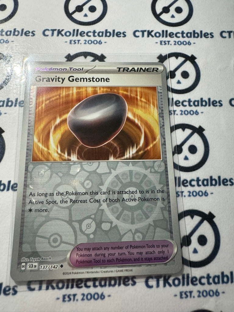 Gravity Gemstone Reverse Holo #137/142 Stellar Crown Scarlet & Violet Pokemon