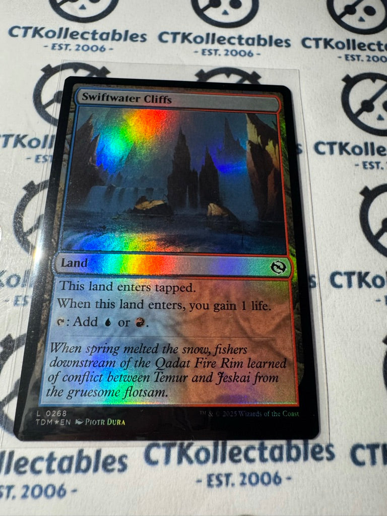 Magic The Gathering Tarkir Dragonstorm 0268 Swiftwater Cliffs L