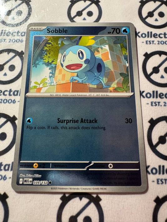Sobble Reverse Holo #039/132 Mega Evolution Pokemon