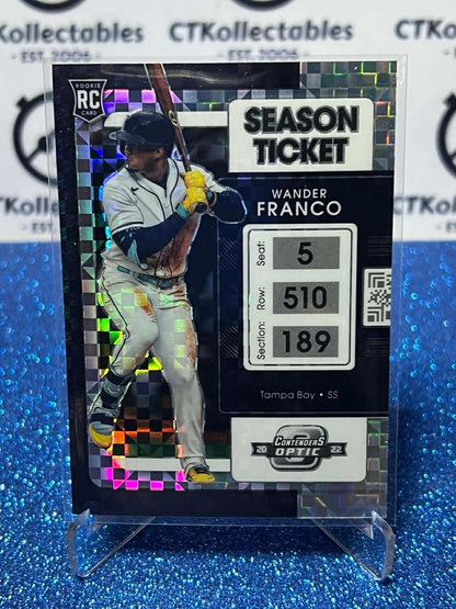 2022 Chronicles MLB Contenders Optic #1 Wander Franco Building Blocks Prizm