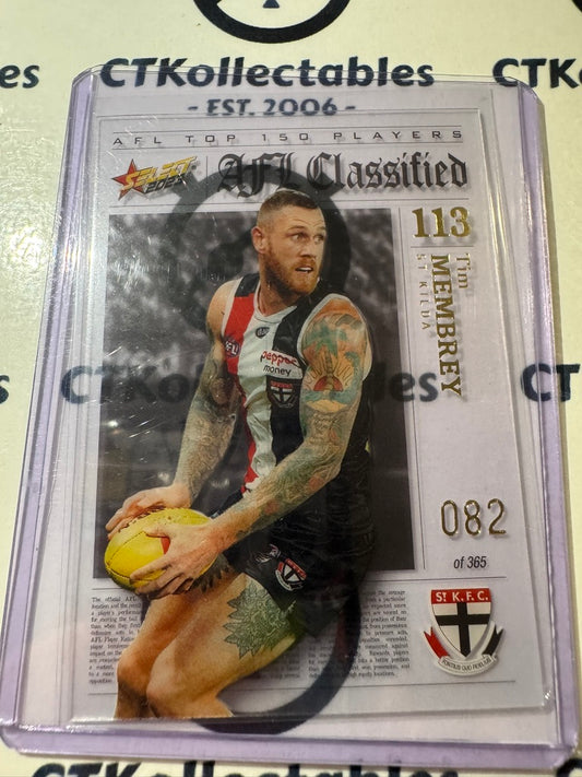 2023 AFL Footy Stars Tim Membrey AC113 Classified #082/365 Saints