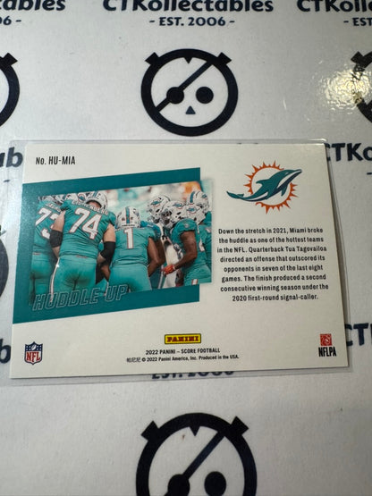 2022 NFL Panini Score Huddle Up #HU-5 Miami Dolphins
