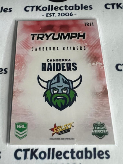 2026 Select NRL League Heroes Tryumph RED #TR71 Canberra Raiders