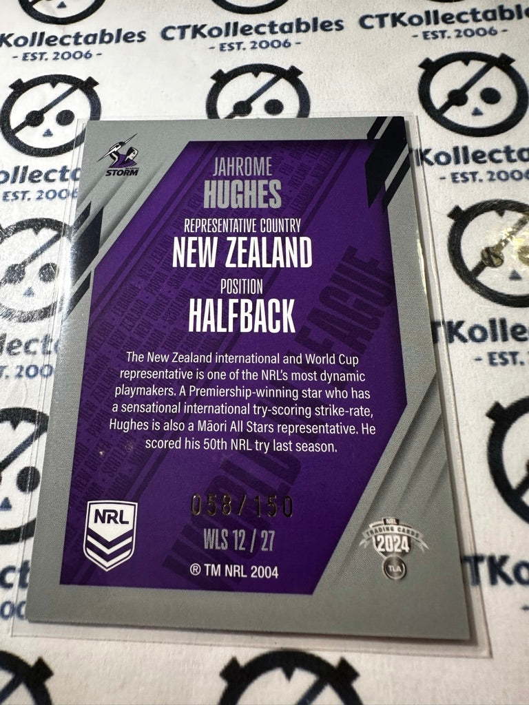2024 TLA NRL Traders World In League - Silver Jahrome Hughes #058/150 Storm
