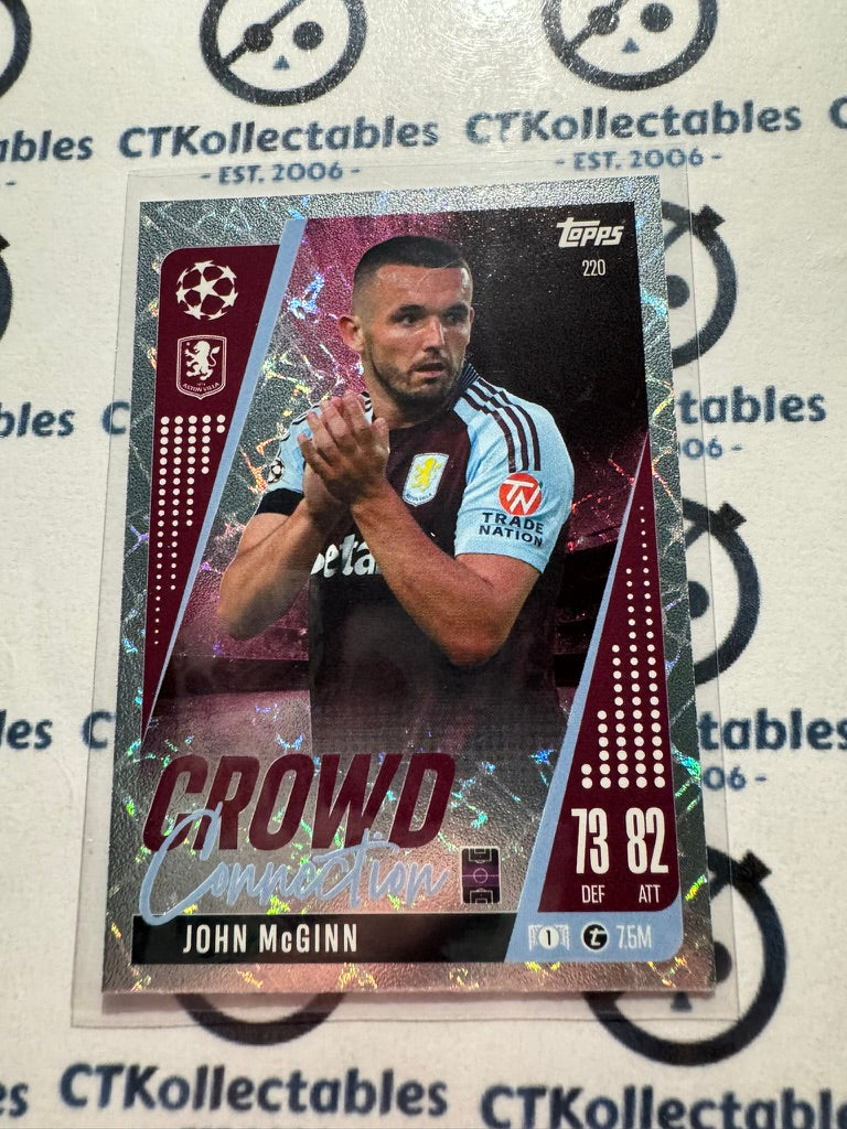 24/25 TOPPS MATCH ATTAX John McGinn Crowd Connection #220
