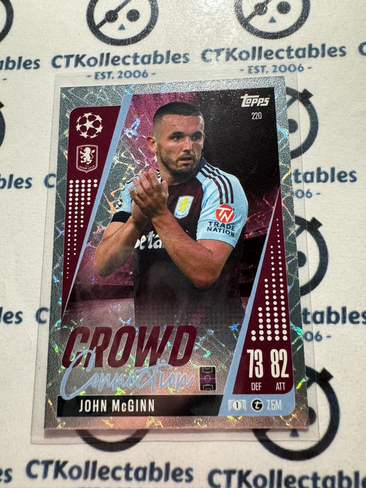 24/25 TOPPS MATCH ATTAX John McGinn Crowd Connection #220