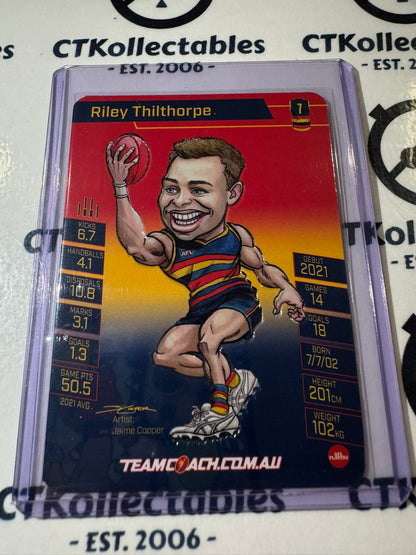 2022 AFL Teamcoach Riley Thilthorpe Magic Wildcard MW-01 Crows