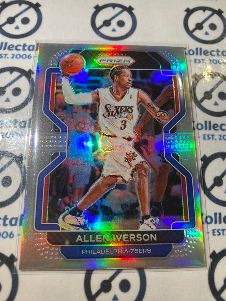 2021-22 Panini NBA Prizm Allen Iverson Silver Prizm #255 76ers
