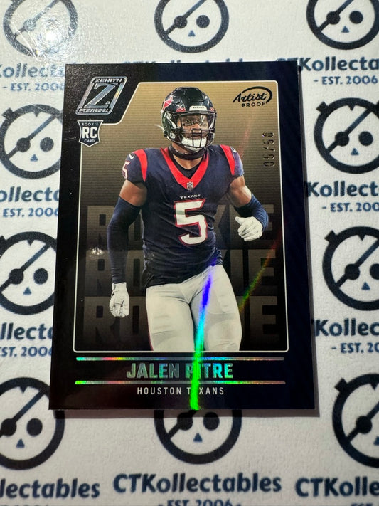 2022 NFL Panini ZENITH Football Jalen Pitre Artist Proof Jersey Number #05/50