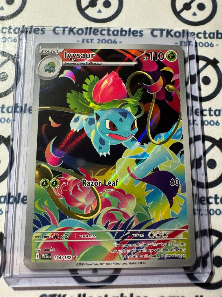 Ivysaur Illustration Rare #134/132 Mega Evolution Pokemon