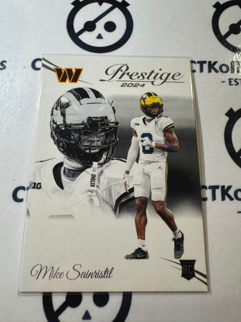 2024 NFL Prestige Rookie Card #337 Mike Sainristil Washington Commanders