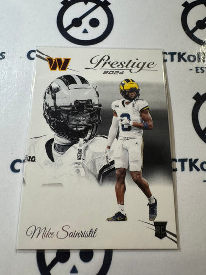 2024 NFL Prestige Rookie Card #337 Mike Sainristil Washington Commanders