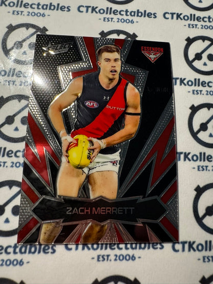 2025 AFL Footy Stars Luminous Lightning Gold Zach Merrett #392/399 Bombers LT59