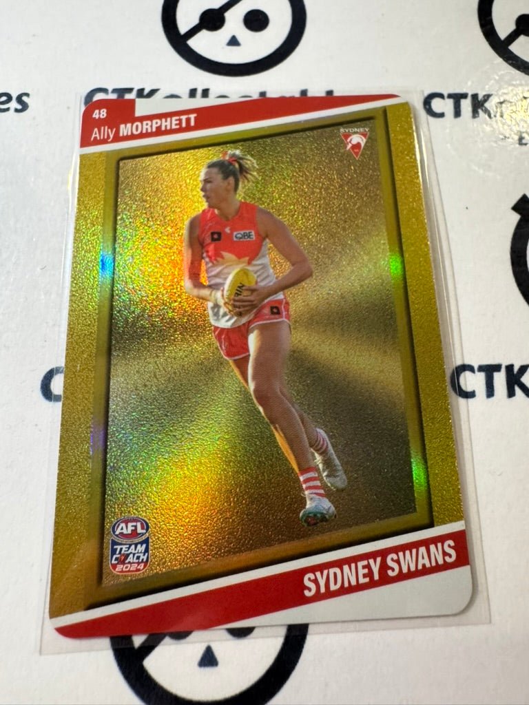 2024 AFLW Teamcoach GOLD #48 Ally Morphett Swans
