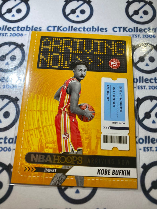 2023-24 Panini NBA HOOPS Kobe Bufkin Arriving now #23 Hawks