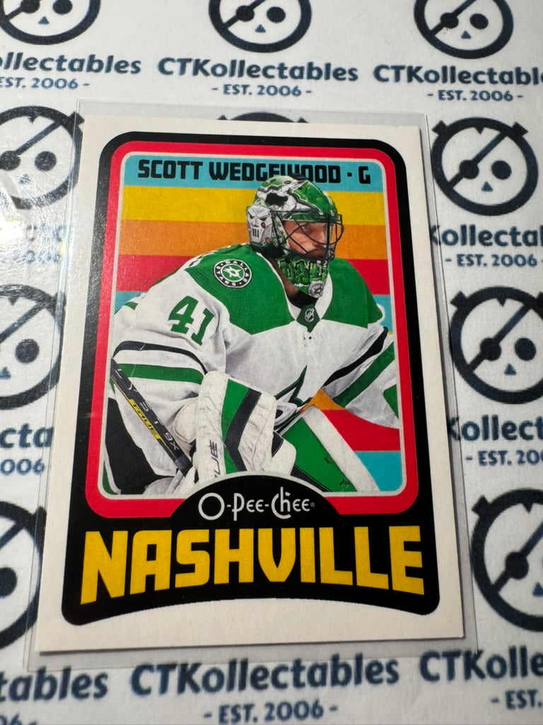 2024-25 O-Pee-Chee Hockey RETRO #63 Scott Wedgewood Dallas Stars