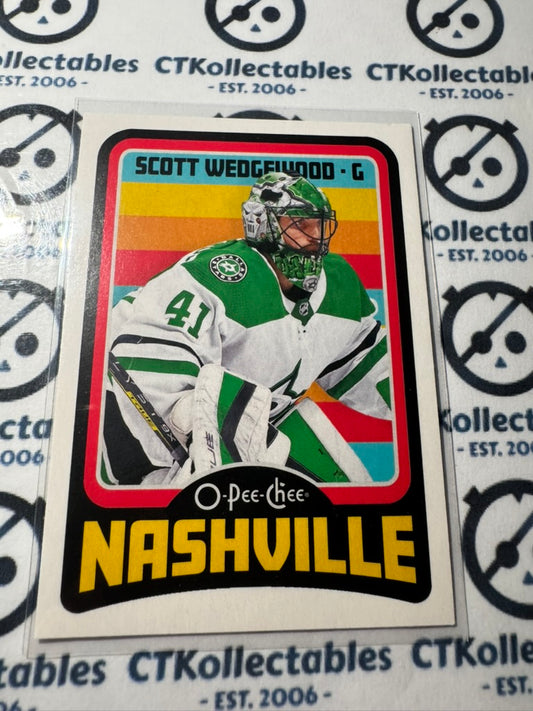 2024-25 O-Pee-Chee Hockey RETRO #63 Scott Wedgewood Dallas Stars