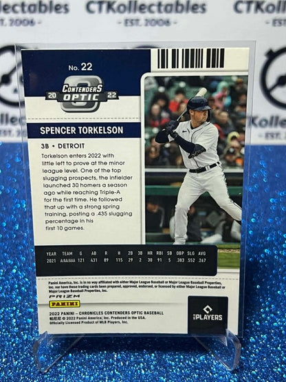 2022 Chronicles MLB Contenders Optic #22 Spencer Torkelson Building Blocks Prizm