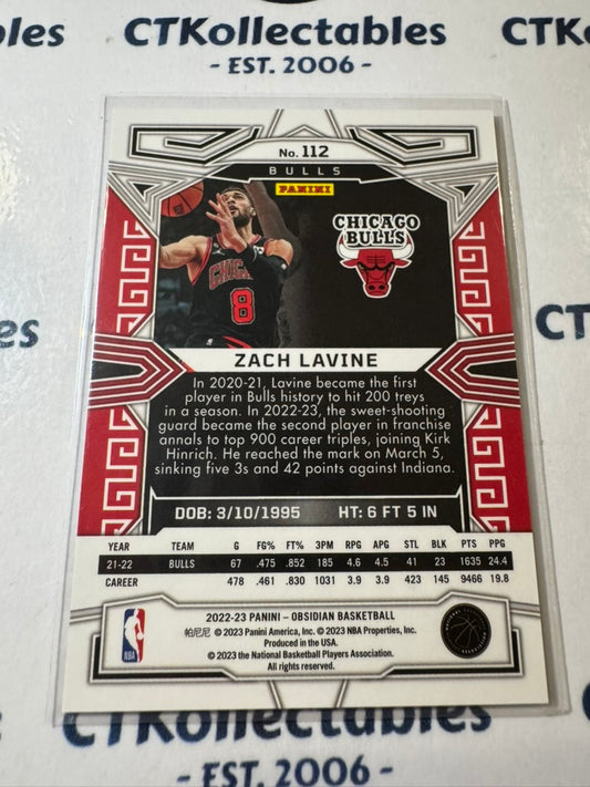 2022-23 NBA Obsidian Zach Lavine Base #112 Bulls