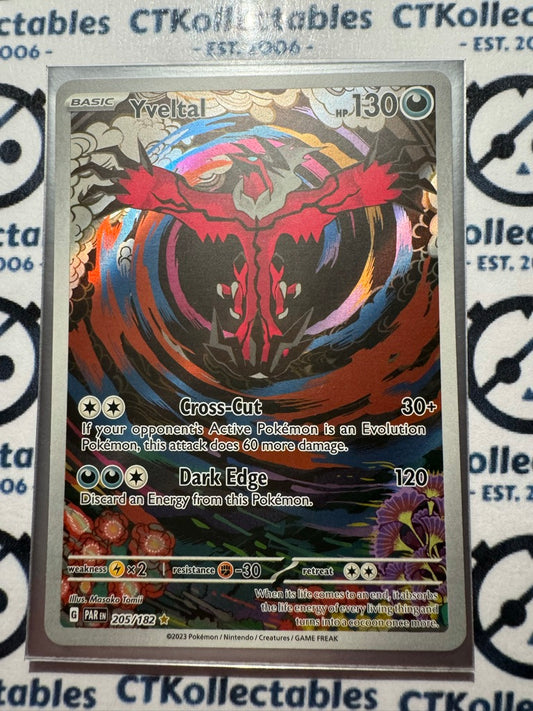 Yvetal Illustration Rare #205/182 2023 Paradox Rift Pokémon TCG