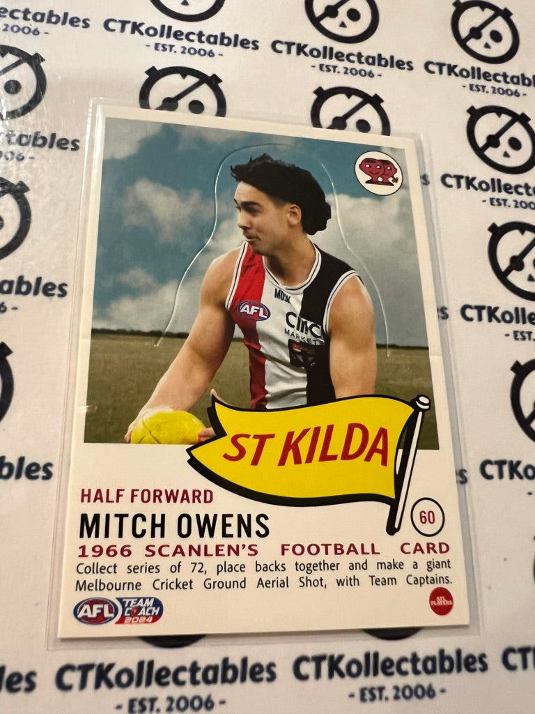 2024 AFL Teamcoach Scanlens Die-Cut Mitch Owens #60 Saints