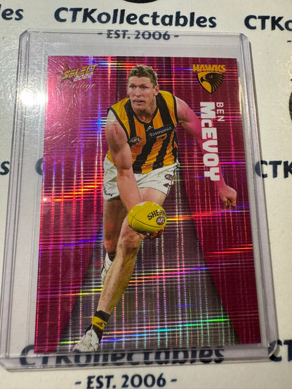 2022 AFL Footy Stars Prestige Ben McEvoy Pink Parallel #197/325 Hawks
