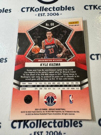 2021-22 Panini Nba Mosaic Kyle Kuzma Silver Prizm #68 Wizards