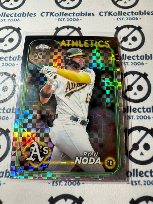 2024 Topps Chrome Baseball Ryan Noda X-Fractor #284 Athletics