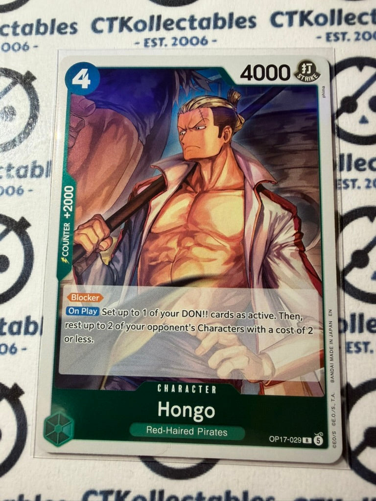 Hongo R FOIL OP17-029 One Piece The World's Strongest Warrior ENG