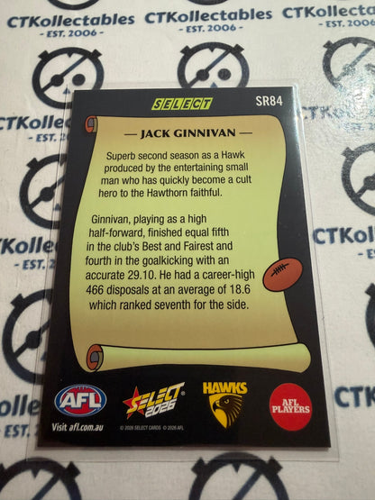2026 Select AFL Footy Stars REWIND #SR84 Jack Ginnivan Hawks