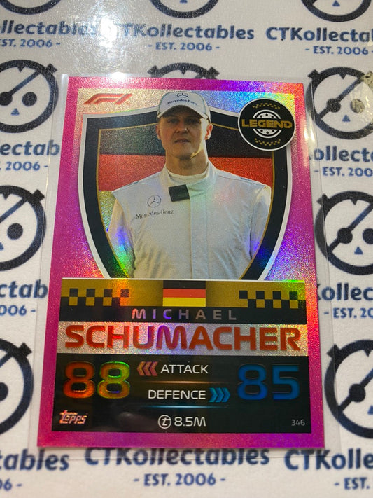 2023 Topps Turbo Attax F1 -Pink Foil Michael Schumacher Legend #346