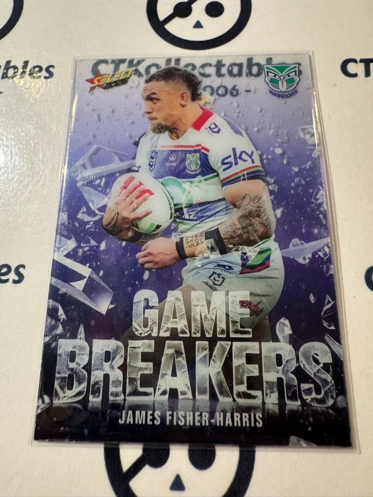 2026 Select NRL League Heroes Game Breakers #GB124 James Fisher-Harris Warriors