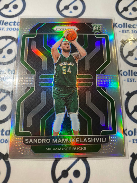 2021-22 Panini NBA Prizm Sandro Mamukelashvili Silver Prizm #293 Bucks