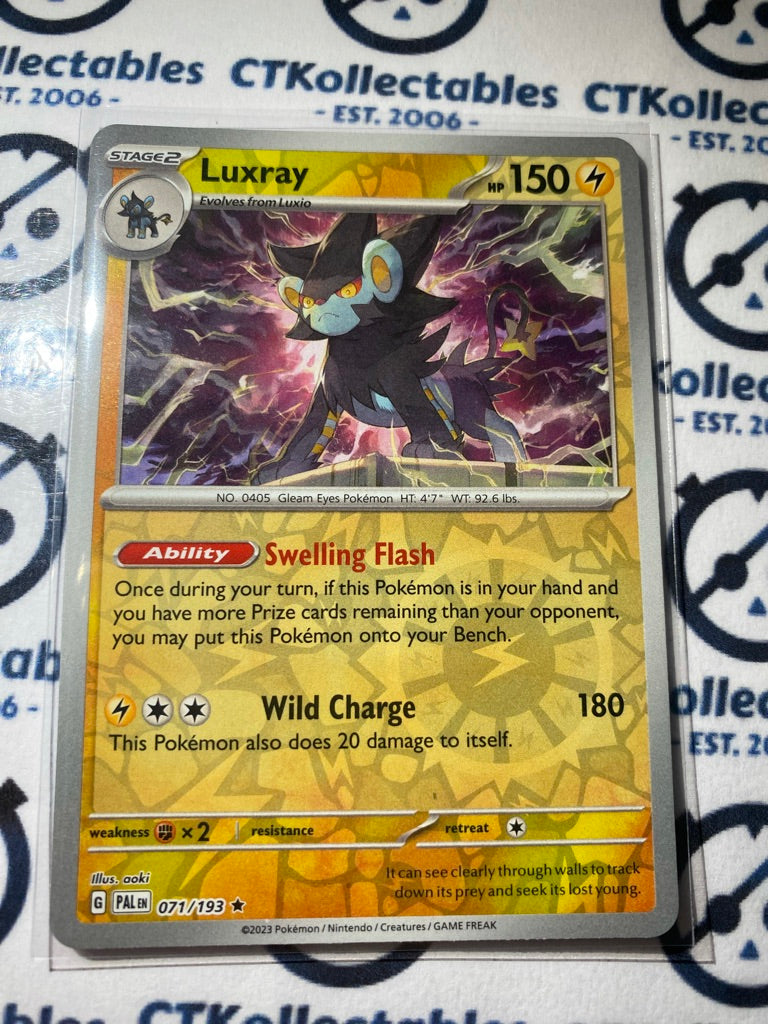 Luxray Reverse Holo #071/193 2023 Paldea Evolved Pokemon Card