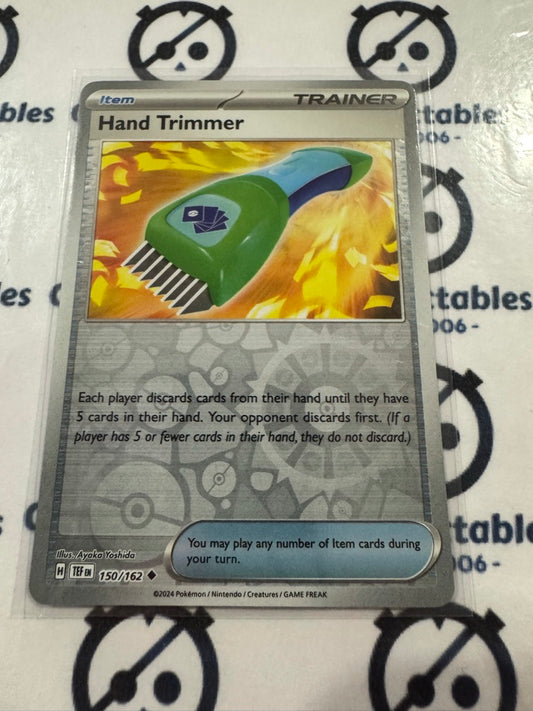 Hand Trimmer Reverse Holo Scarlet & Violet Temporal Forces # 150/162 Pokemon