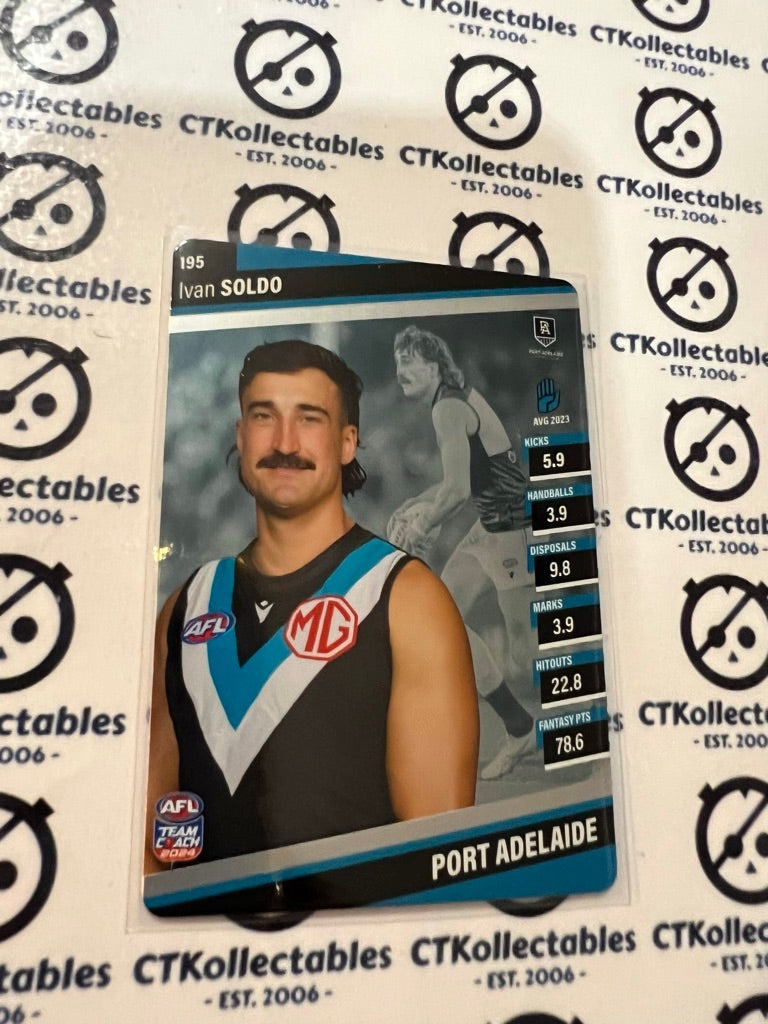 2024 AFL Teamcoach Silver Card #195 Ivan Soldo Power