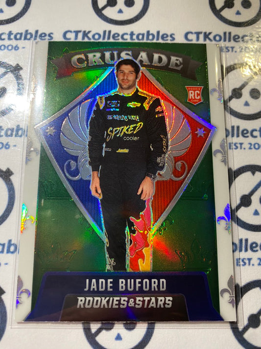 2022 Panini NASCAR Chronicles Rookies & Stars Crusade Jade Buford Green Rookie