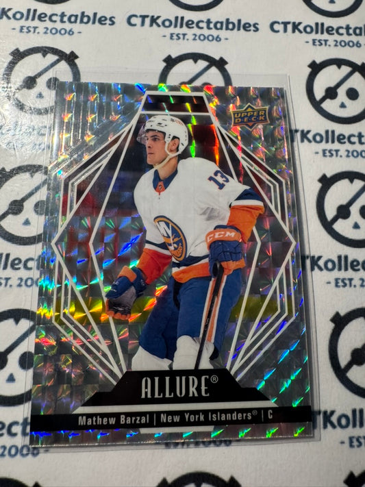 2022-23 Upper Deck NHL Allure Matthew Barzal White Diamond #98 Islanders