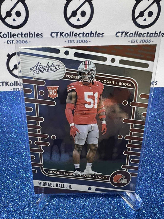 2024 NFL Panini Absolute Rookie RC #153 Michael Hall Jr. Cleveland Browns