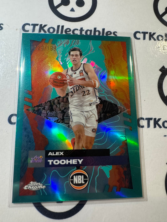 2024-25 Topps NBL Chrome ALEX TOOHEY Aqua Refractor #129/199 RC Kings
