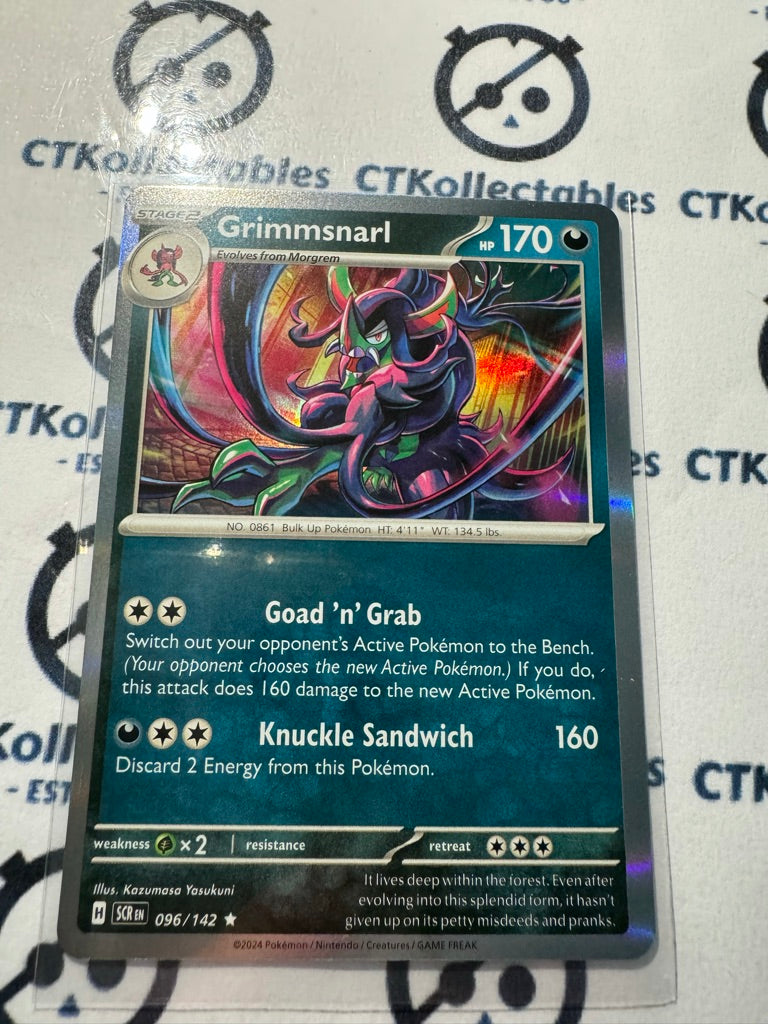 Grimmsnarl Holo Rare #096/142 Stellar Crown Scarlet & Violet Pokemon