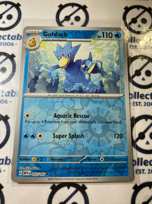 Golduck Reverse Holo #055/165 Scarlet & Violet 151 Pokemon Card