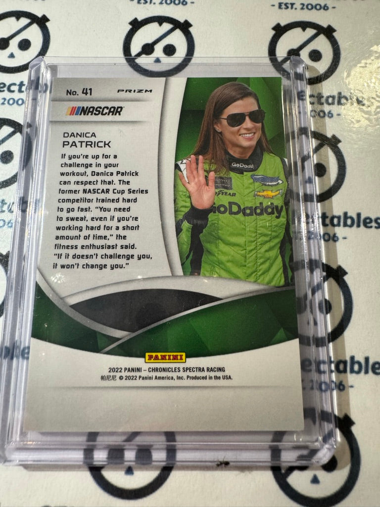 2022 Panini NASCAR Chronicles Spectra Danica Patrick #41 Silver Prizm