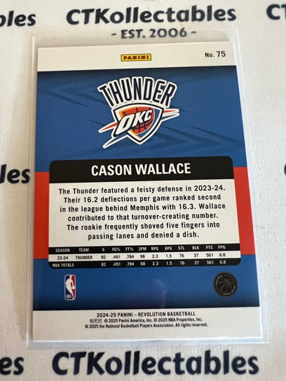 2024-25 NBA Panini Revolution Cason Wallace #75 Oklahoma City Thunder
