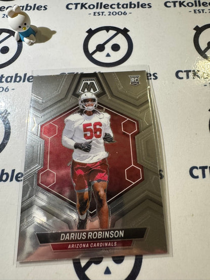 2024 PANINI NFL MOSAIC DARIUS ROBINSON ROOKIE CARD RC #327 CARDINALS