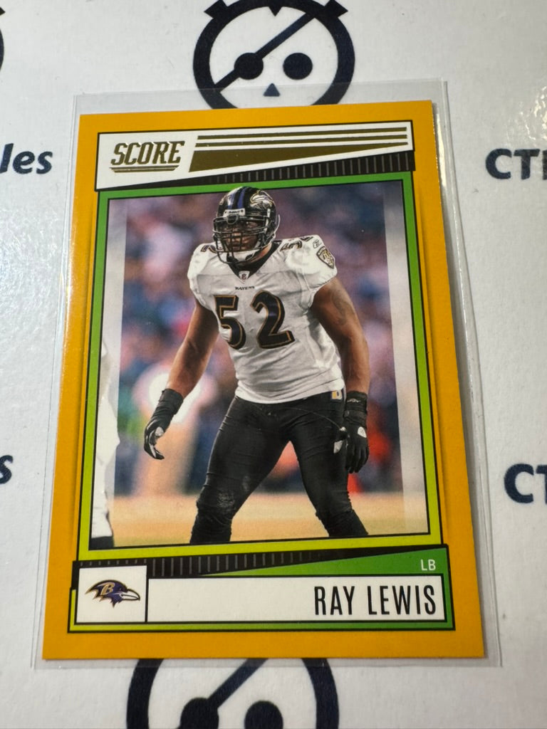 2022 NFL Score Gold #190 Ray Lewis Ravens