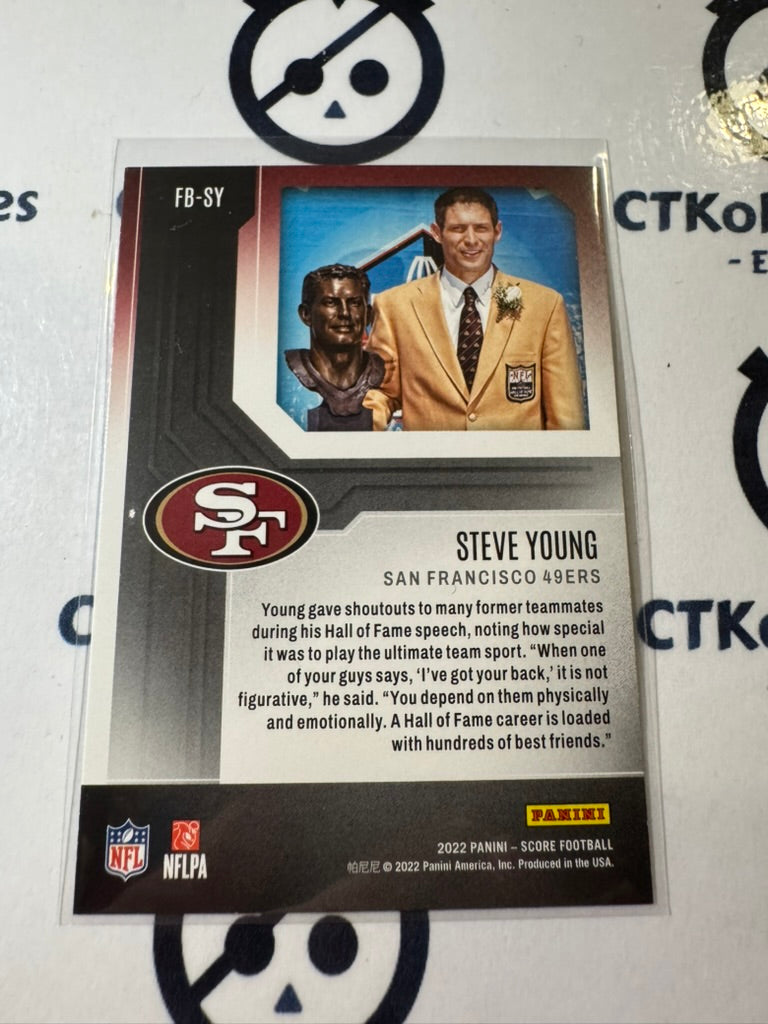 2022 NFL Panini Score First Ballot #FB-SY Steve young 49ers